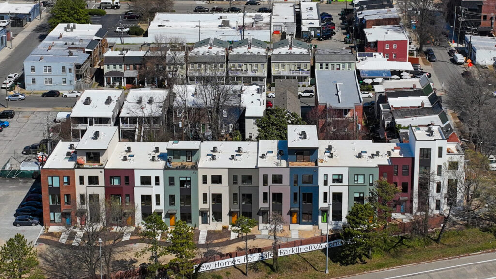 Parkline Townhomes - The Fan District - aerial
