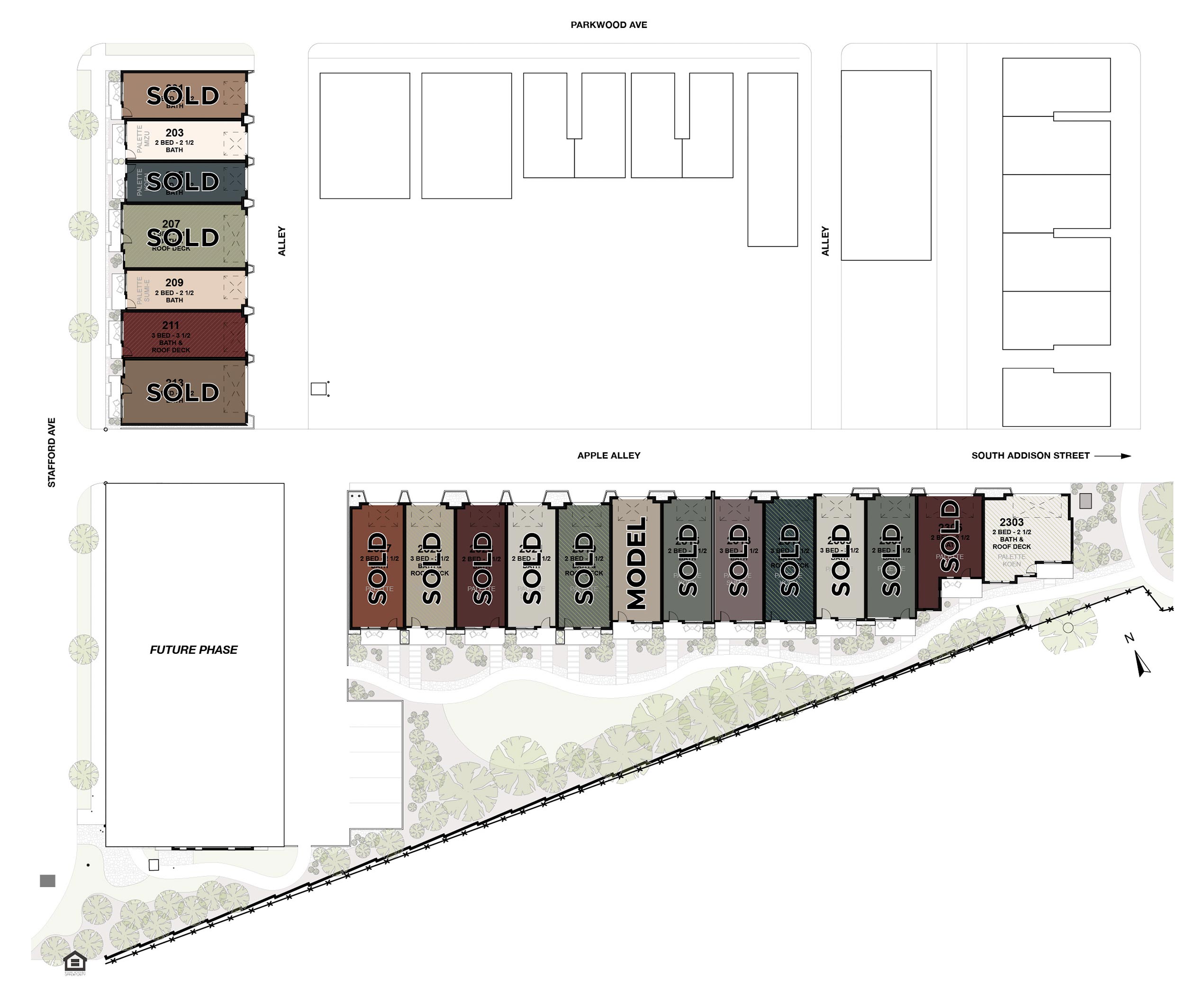 Parkline Townhomes Site Plan