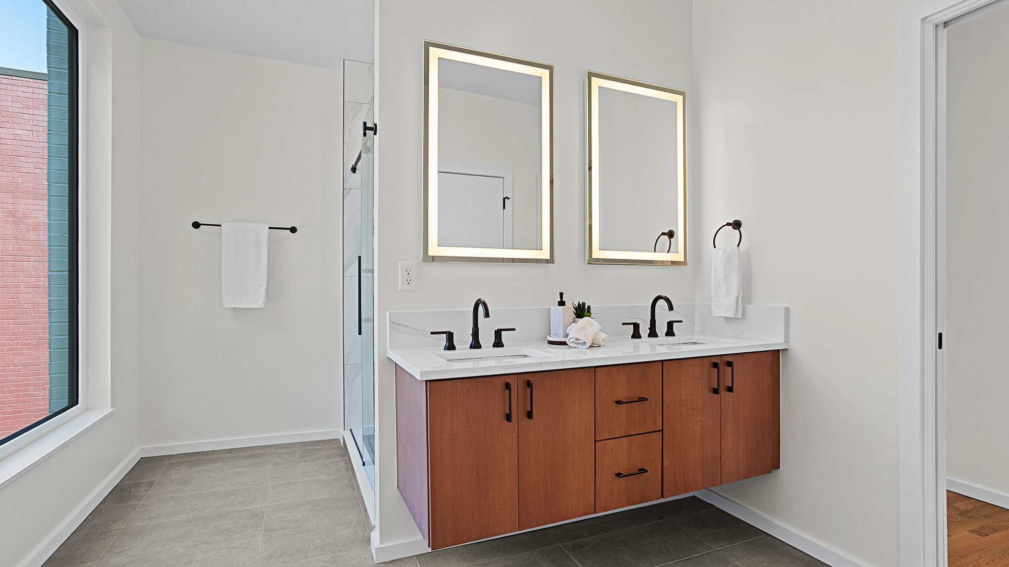 Parkline Townhomes - Primary Bathroom New Homes in Richmond Virginia