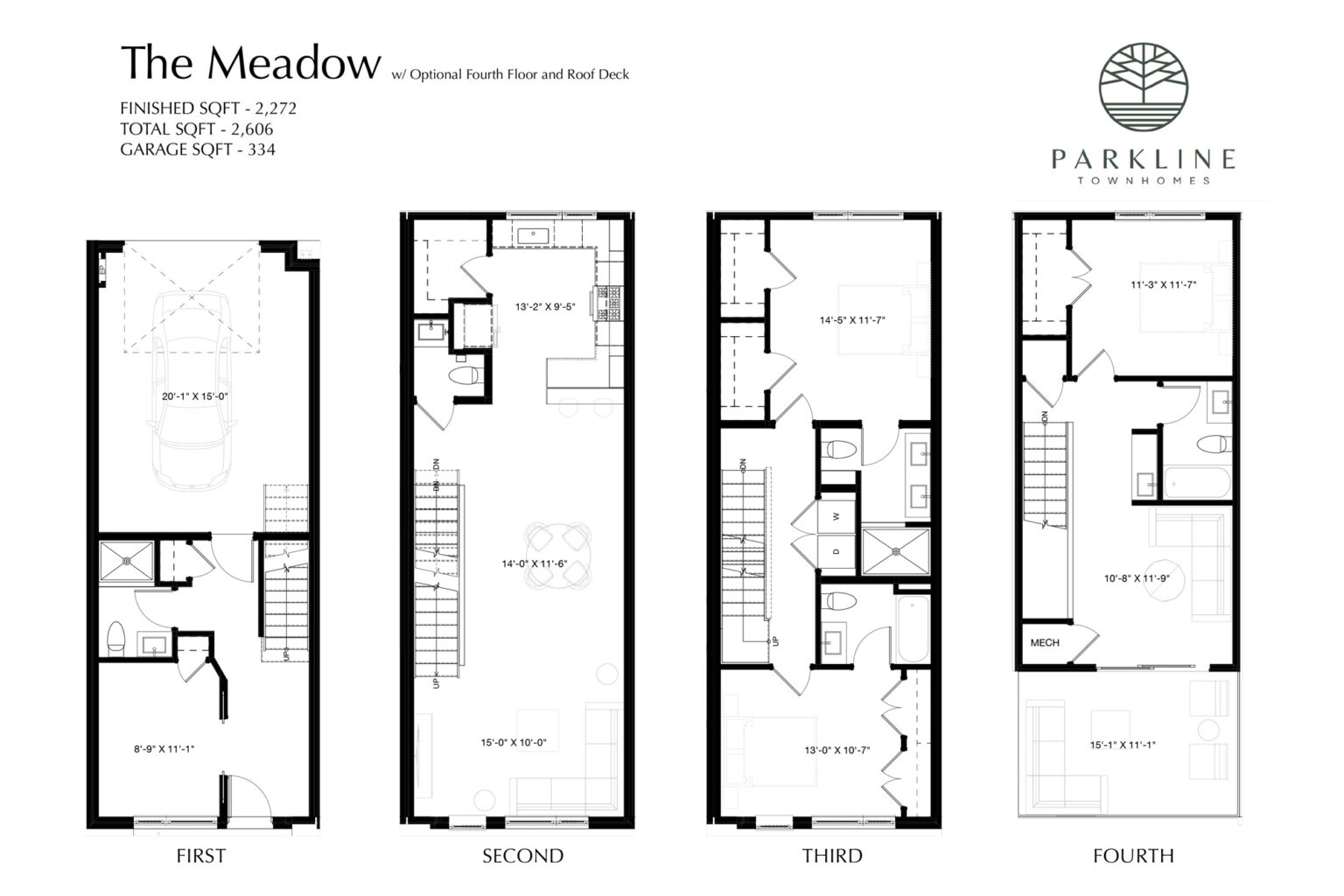 Parkline Townhomes - The Meadow Floor Plan