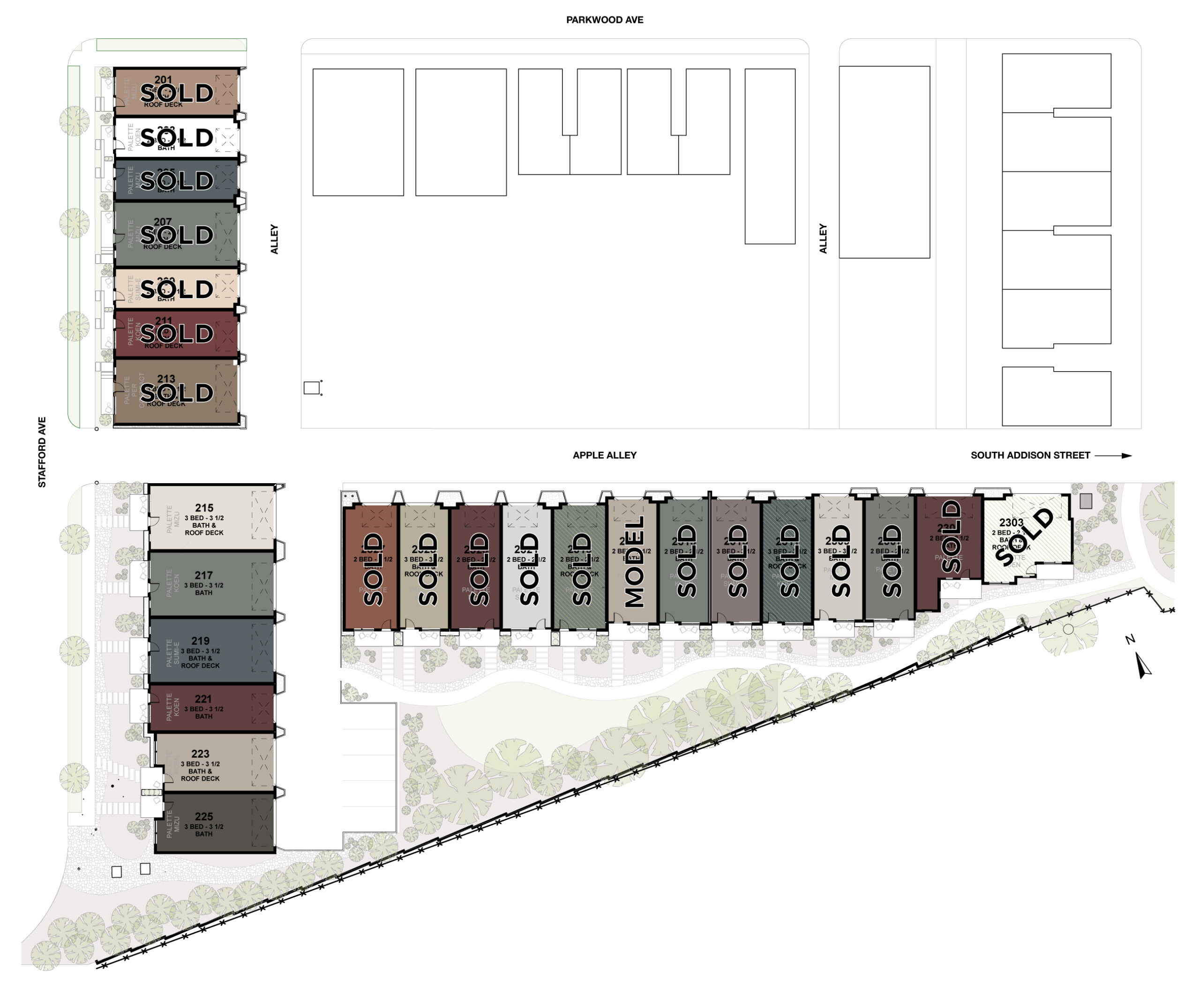 Parkline Townhomes SIte Map