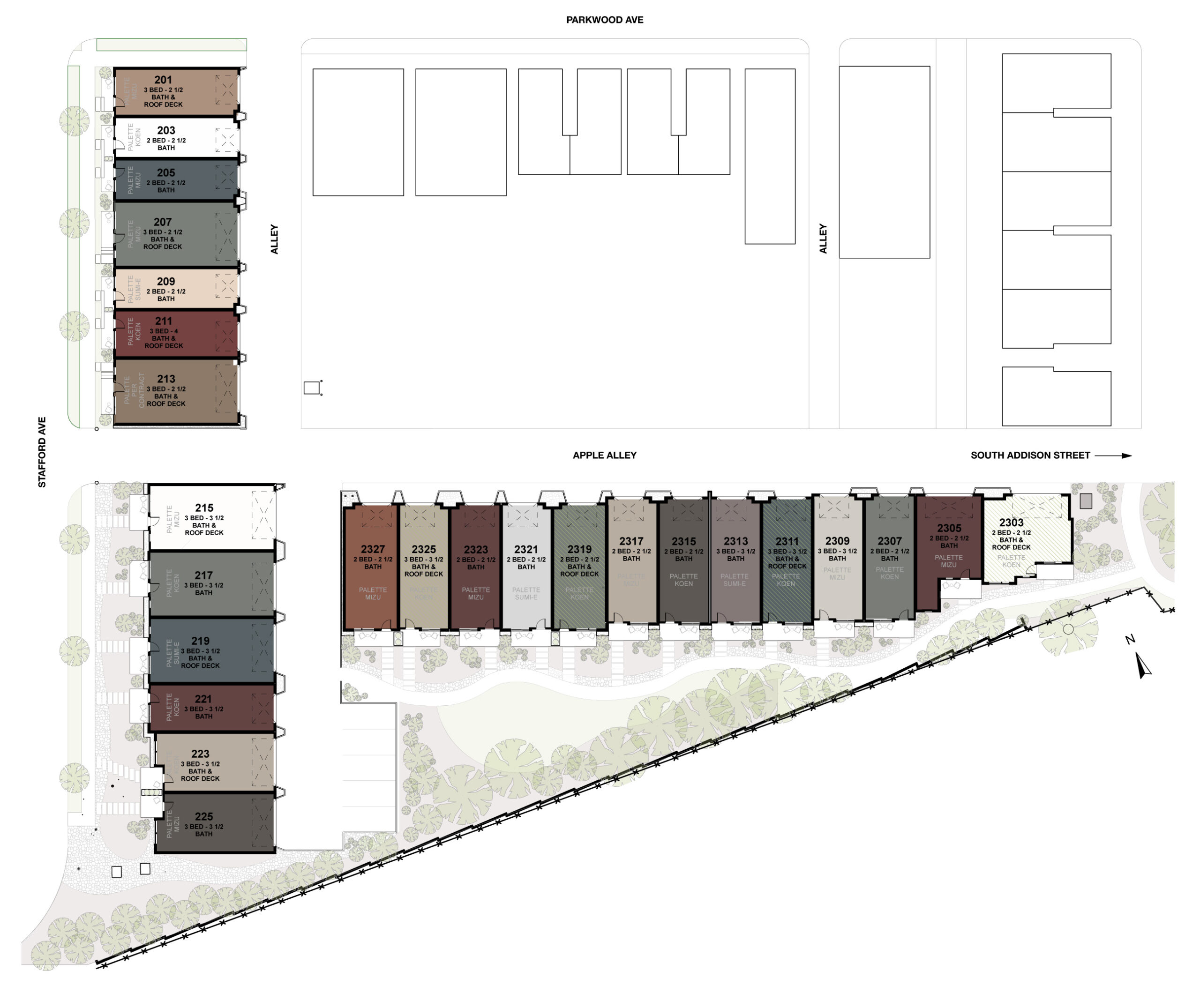 Parkline Townhomes SIte Map