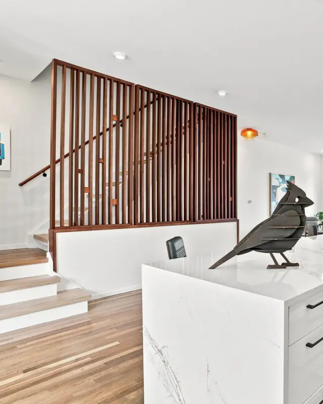 There’s something about natural wood that makes a home feel warm and calm. At Parkline Townhomes in Richmond’s Fan District, you’ll find oak flooring throughout each level, stunning maple room dividers, maple handrails, and wood shelving and cabinets in the kitchen, bathrooms, and hallway.

Step into one of our 3 remaining homes and notice how it feels. We think you’ll feel the warmth. 

—> Right now, the next buyer to go under contract on one of our remaining homes gets an elevator included. More floors, less effort.
Offer valid on the next contract only, for 215, 217, or 219 S. Stafford.

#newconstructiontownhomes #RVAhomesforsale #homeforsalewithelevator #RVArealestate #warmwoodaccents #japandi